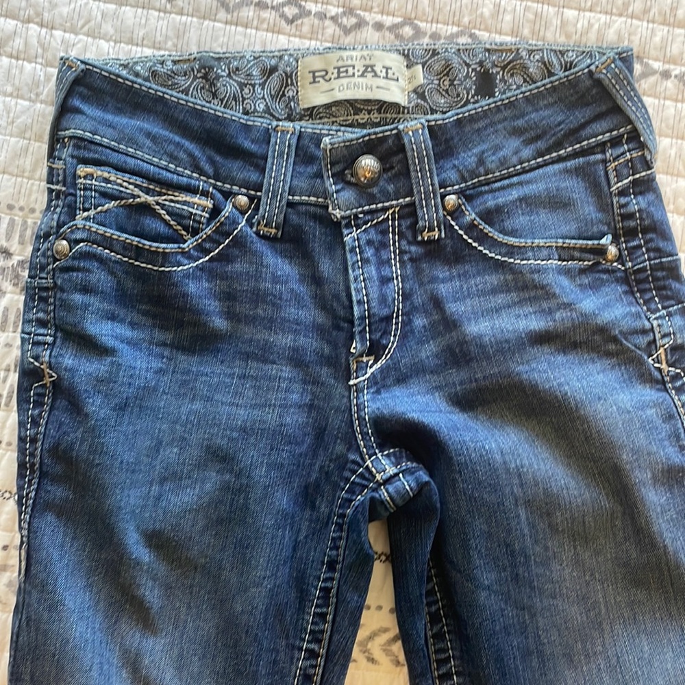 ARIAT WOMEN'S ROSY WHIPSTITCH BOOT CUT JEANS